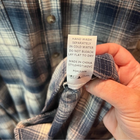 Fate Long Sleeve Plaid Flannel Dress Women’s Size Small - Picture 13 of 13